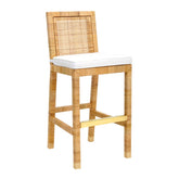 Amara Rattan Performance Fabric Bar Stool Model: TOV-D44151